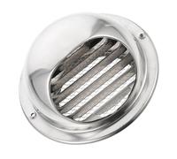 Luxshiny Chapeau de Ventilation Rond en Acier Inoxydable, Pare-pluie et Coupe-vent, Revêtement pour Conduit de Sécheuse, Adapté pour Aération Sol Protection Solide