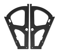 Luxshiny Charnières en Acier Inoxydable Monocouche pour Meuble à Chaussures Accessoires de Quincaillerie Noirs pour Rangement Chaussures Gain de Place Cadre Rabattable à Domicile et Bureau