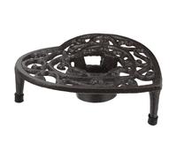 Luxshiny Chauffe-théière Fonte avec Trépied Stable pour Thé Café Lait Support Décoratif pour Bougie Chauffe-Plat Réchaud Portable Vintage Résistant à Eau Accessoire Maison et Jardin