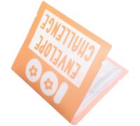 Luxshiny Classeur de Défi D'épargne avec 100 Pochettes en Pvc Résistant, Grosse Capacité pour Budget à Domicile, Design Minimaliste et Élégant