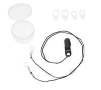 Luxshiny Clip de Protection pour Amplificateur Auditif Cordon Solide Noir, Adapté aux Utilisateurs Seniors, Anti-Chute pour Aides Auditives Derrière L'Oreille