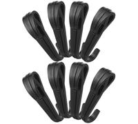 Luxshiny Clips pour Casque de Chantier Noir, 20 Pièces, Plastique Compact, Installation Facile, Crochet de Fixation pour Lampe Frontale, Accessoire Sécurité Travail