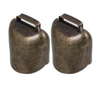 Luxshiny Cloches Suspendues pour Animaux de Ferme Lot de 2, Clochettes en Fer Épais 62 G, Accessoires pour Moutons et Chevaux, Utilisation comme Alarme Anti-Fuite