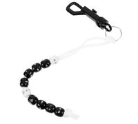 Luxshiny Compteur de Score de Golf à Billes Noir Chaîne de Perles Résistante en Plastique Outil d'Entraînement Précis pour Comptabiliser Coups et Putts Accessoire Portable pour Golf en