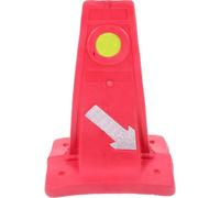 Luxshiny Cône de Déviation Routière Réfléchissant Léger Portable pour Formation et Guidage Automobile Extérieur Couleur Vive