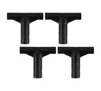 Luxshiny Connecteur T Trampoline PP Noir Pièce Détachée Remplacement | Connecteur de tube en T pour trampoline, raccord de poteau en PP durable pour montage et réparation des accessoires
