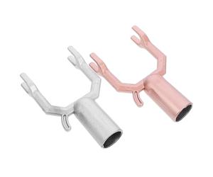 Luxshiny Connecteurs de Poteaux en Alliage D'aluminium 2pcs pour Étendage Linge Extérieur, Tête de Poteau à Linge Pratique et Résistante pour Suspendre Vêtements