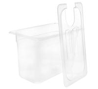 Luxshiny Conteneur De Cuisson Sous Vide Transparent Avec Couvercle Porte-Cuisinière Lente Pour Rangement Cuisine Visibilité Claire Pour Bain- Sous Vide 12.80 X 7.87 X 6.89 in