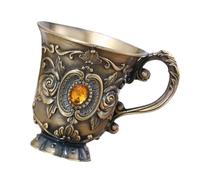 Luxshiny Coupe de Vin Rouge de Fête Vintage en Alliage de Zinc, Verre à Vin Rétro Chic, Facile à Nettoyer, Design Exquis pour Repas Quotidiens et Fêtes