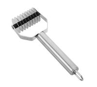 Luxshiny Coupe-pâtes Manuel en Acier Inoxydable Rouleau à Pâte Treillis, Presse à Nouilles Manuelle Ergonomique pour Fabrication de Pâtes Maison, Ustensile la Cuisine Inox Professionnel,