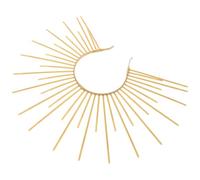 Luxshiny Couronne à Pointes de Déesse Design Unique et Élégant en Plastique Or Serrage-tête Solaire Ajusté pour Cosplay et Événements à Thème