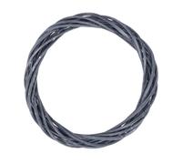 Luxshiny Couronne Bois Tressé Noire Branche de Vigne Naturelle pour Décoration Porte Entrée Automne Rustique Artisanale