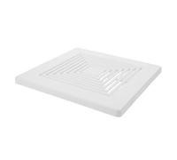 Luxshiny Couvercle de Ventilation Carré Blanc pour Salle de Bain avec Installation à Ressort, Grille D'extraction Facile à Entretenir Plafond