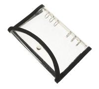 Luxshiny Couverture de Classeur en Pvc Noir, Protège Papier Intérieur, Résistant aux Dommages, pour Cahier ou Carnet de Liaison