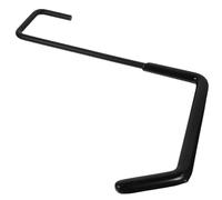 Luxshiny Crochet Mural S Solide Noir pour Garage et Rangement Support Résistant Aux Rayures Installation Facile pour Échelles Vélos Outils Maison Atelier Bureau