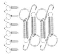 Luxshiny Crochet Ressort Porte Cage Lapin et Oiseau Lot de 10 Pièces pour Fixation Sécurisée de Portes de Cage à Lapins et Oiseaux 7X3.3X2 CM