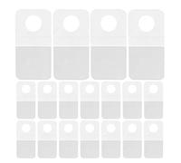 Luxshiny Crochets Adhésifs Transparents à Suspendre 500 Pcs, Languettes Adhésives Auto-adhésives en Pvc/pet, Trou Rond 25x35 Mm, pour Présentoirs de Vente au Détail, Organisation