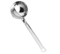 Luxshiny Cuillère Passoire Inox à Long Manche, Petite Louche Filtrante Multifonction en Acier Inoxydable, Ustensile la Cuisine pour Filtrer Huile et Résidus, Lave-vaisselle, Usage
