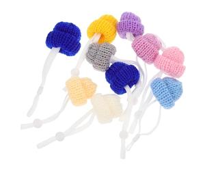 Luxshiny Décorations Festives Mini Chapeaux pour Poules Plusieurs Styles 10 en Laine Ajustables et Chaleureux Lors des Portraits Familiaux de Noël pour Poulets de Compagnie