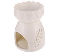 Luxshiny Diffuseur Huile Essentielle Céramique avec Découpe Creuse Brûle-Parfum Décoratif pour Maison et Bureau Support Bougie Chauffe-Plat sans Bougie Style Élégant