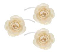 Luxshiny Diffuseurs D'huiles Essentielles Décoratifs en Coton de Riz, Lot de 3 Fleurs Camélia pour Bureau et Maison, Facile à Utiliser et Élégant
