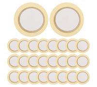 Luxshiny Disques Piézoélectriques 27 Mm en Céramique et Cuivre, Buzzer Piézo sans Source 50 Pièces, Capteur de Transducteur Acoustique Compact pour Déclenchement Batterie Électronique