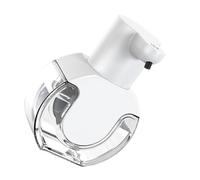 Luxshiny Distributeur de Savonnette Automatique sans Contact, 430ml Blanc | Rechargeable, Fixation Murale, Abs, Ipx5, Réglage sur 4 Niveaux, Usage Domestique, Nettoyage Facile