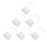 Luxshiny Dômes Éternels Transparents 6 Pièces Bouchon à Vis pour Créer Boule à Neige Personnalisée et Décoration d'hiver 270 ML