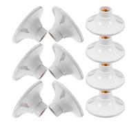 Luxshiny Douille E27 en Bakélite Ignifugée, Lot de 10 Pièces, Culot à Vis Plat pour Luminaire de Plafond, Pied de Lampe Robuste, Accessoires pour Éclairage Intérieur et Rénovation
