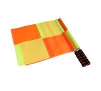 Luxshiny Drapeaux de L'arbitre de Match en Tissu Oxford Léger Lot de 2 Poignée en Écume et Mât en Acier Inoxydable, pour Rugby et Soccer en Extérieur
