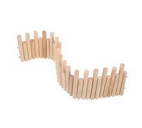 Luxshiny Échelle à Hamster en Bois Multifonction Barrière, d'escalade pour Cage Intérieure, Activité Physique pour Petits Rongeurs, Accessoire de Bien-