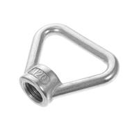 Luxshiny Écrou à Œil Triangulaire Accessoire de Levage Robuste M20 en Acier Inoxydable Argenté Compatible Système de Rail Guide pour Canoë et Embarcations