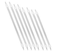 Luxshiny Élément Chauffant Tubulaire en Quartz Blanc à Chauffage Rapide 8 Pièces Mini Tige Chauffante Compacte pour Radiateur pour Boutiques et Espaces Commerciaux