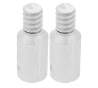 Luxshiny Embout fileté de manche à balai 2pcs Extrémité filetée du manche à balai en métal pour accessoires de tuyaux flexibles et nettoyage de diverses surfaces