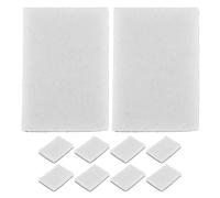 Luxshiny Ensemble de 10 Coussinets en Mousse Carrés Blancs pour Outils Miniatures de Mélange D'encre, Éponges Faciles à Fixer pour Scrapbooking et Dessin Artistique