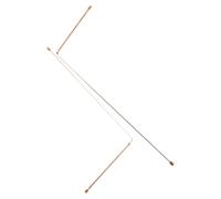 Luxshiny Ensemble de 2 Baguettes de Sourcier en Cuivre Pur pour Détection de Métaux, Outil Facile D'utilisation pour Recherche d'eau et Exploration Archéologique