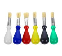 Luxshiny Ensemble de 6 Pinceaux à Peinture à Huile Légers et Portables en Plastique pour Artistes Débutants et Professionnels, pour Croquis en Plein Air et Voyage