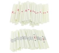 Luxshiny Ensemble de 88 Accessoires de Mahjong, Comprenant Bâtonnets de Score Et Outils pour Les Jeux de Mahjong Chinois Et Les Soirées Entre Amis. Dimensions : 6,5 X 0,58 X 0,18 Cm.