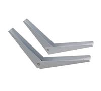 Luxshiny Équerres Pliantes Métalliques 2 Pièces pour Support d'Étagère Murale, Fixation Robuste, Adaptées à L'Établi Pliant et Rangement Garage