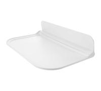 Luxshiny Étagère Murale Pliante Blanche 30 X 20 X 2 CM Support de Rangement Mural en Plastique Cuisine, Salle de Bain et Bureau Organiseur pour Fruits, Légumes, Gel Bain et Mouchoirs