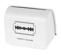 Luxshiny Étui à Rasoir Robuste et Conteneur pour Lames de Rasoir, Boîte de Rangement Multifonctionnelle pour Petits Objets et Outils de Rasage, pour Salle de Bain et Voyage