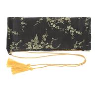 Luxshiny Étui de Protection pour Sabre Tai Chi en Soie Noire avec Motif Fleurs de Prunier Pochette de Rangement Légère et Résistante Paquet de Transport Vintage pour Arts Martiaux Usage