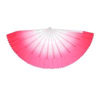 Luxshiny Éventail Pliant de Danse Chinois 33 Côtes, 10 Cm Renforcé, Couleur Rose Fuchsia, Accessoire Traditionnel pour Spectacle et Arts Martiaux, Éventail à Main Classique pour Tai Chi