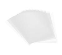 Luxshiny Feuille Adhésive Double Face PET 10 Feuilles, pour Badge Nominatif, A4, Transparente sans Bulles, Repositionnable, Haute Adhérence, Résistante aux Hautes Températures