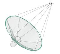 Luxshiny Filet à Appâts Pliable Blanc Ø 80 Cm pour Pêche Crevettes et Crabes Piège à Filet Portable et Léger Accessoire de Pêche Pratique Main en Extérieur Style Aléatoire