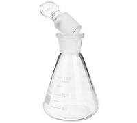 Luxshiny Flacon Conique en Verre 150 Ml Bouchon Solide, Verrerie de Chimie Solide, Flacon D'expérience pour Laboratoire Scolaire, Graduation Précise, Nettoyage Facile, Matériel Laboratoire