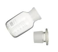 Luxshiny Flacon de Réactif Chimique en Verre Blanc Pipette, Bouteille Graduée Étanche pour Mesure Précise sans Bords Rugueux, pour Laboratoire et Éducation