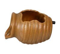 Luxshiny Fontaine Cascade en Pot de Céramique Circulation d'eau, Décoration Écologique pour Jardin et Aquarium, Accessoire pour Filtration et Oxygénation Intérieure