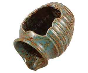 Luxshiny Fontaine Pot En Céramique 5.12 Pouces Cascade Circulante Pour Décoration Intérieure Et Extérieure Jardin Terrasse Ambiance Relaxante Et Filtration Naturelle
