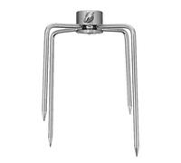 Luxshiny Fourche à Rôtir Acier Inoxydable pour Barbecue Accessoire de Grillade Pratique pour Viandes et Volailles pour Camping et Extérieur